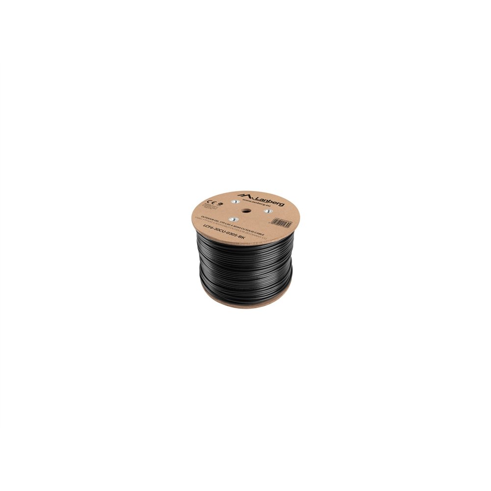 lanberg lcf6-30cu-0305-bk cable de red negro 305 m cat6