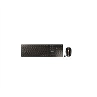 cherry dw 9100 slim teclado ratón incluido rf wireless + bluetooth qwerty inglés de ee. uu. negro