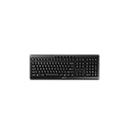 cherry stream wireless teclado rf inalámbrica + usb qwerty internacional de ee.uu. negro
