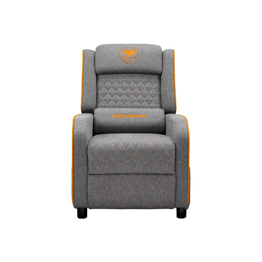 cougar ranger one butaca para jugar asiento acolchado tapizado gris, naranja