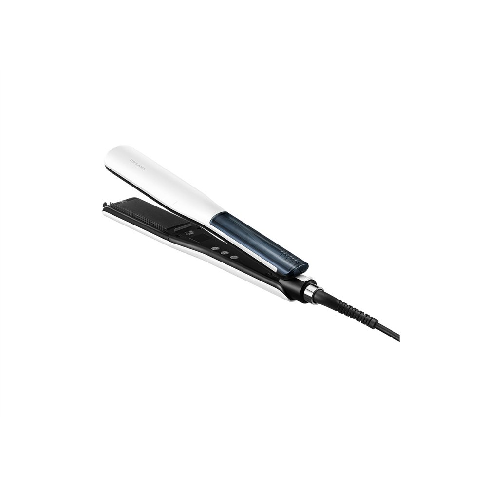 dreame aurasteam plancha de pelo vapor blanco, negro 68 w 1,8 m