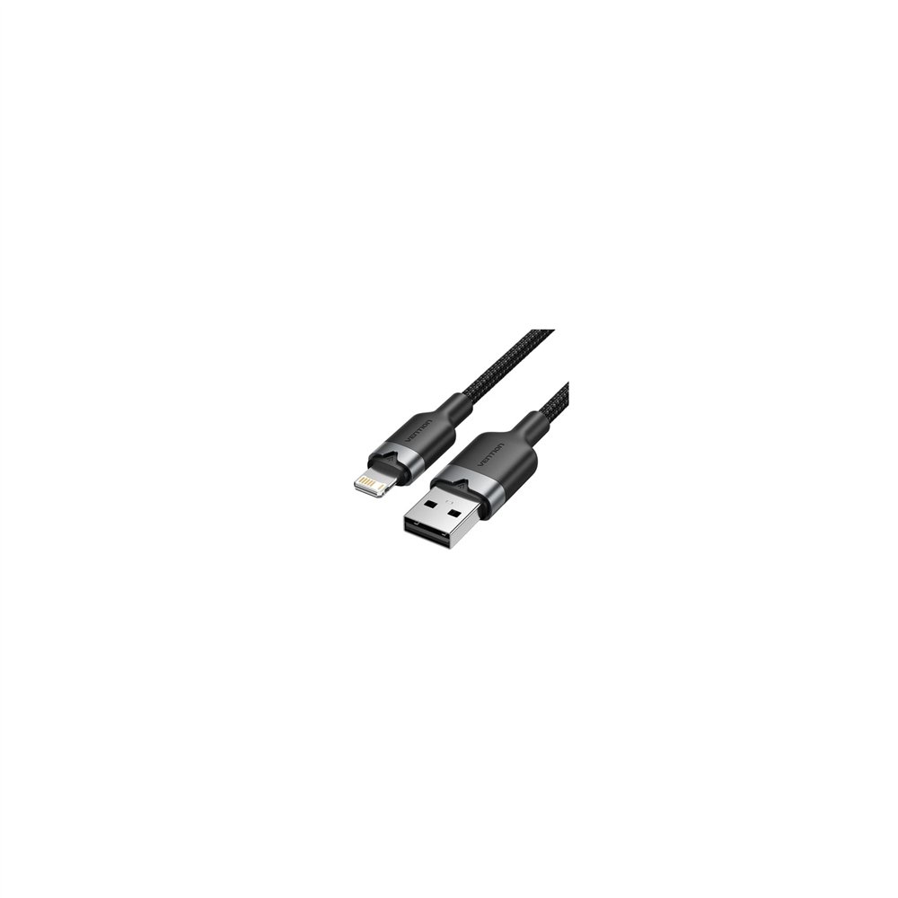 vention lanbh cable de conector lightning 2 m negro