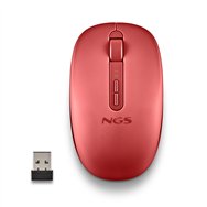 ngs fog dual red ratón universal ambidextro rf wireless + bluetooth 1600 dpi