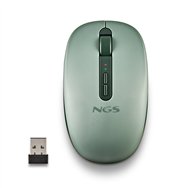 ngs fog dual green ratón universal ambidextro rf wireless + bluetooth 1600 dpi