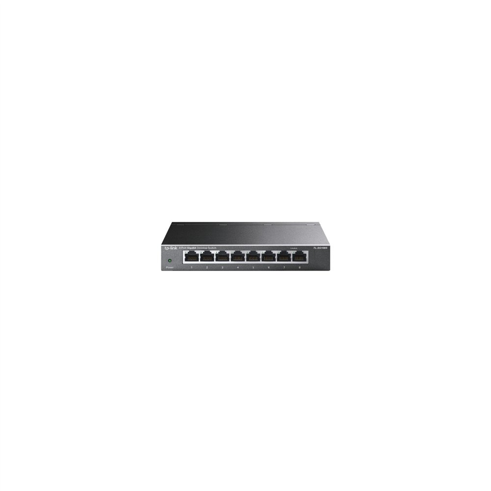 tp-link tl-sg108s(un) switch no administrado gigabit ethernet (10/100/1000) escritorio negro