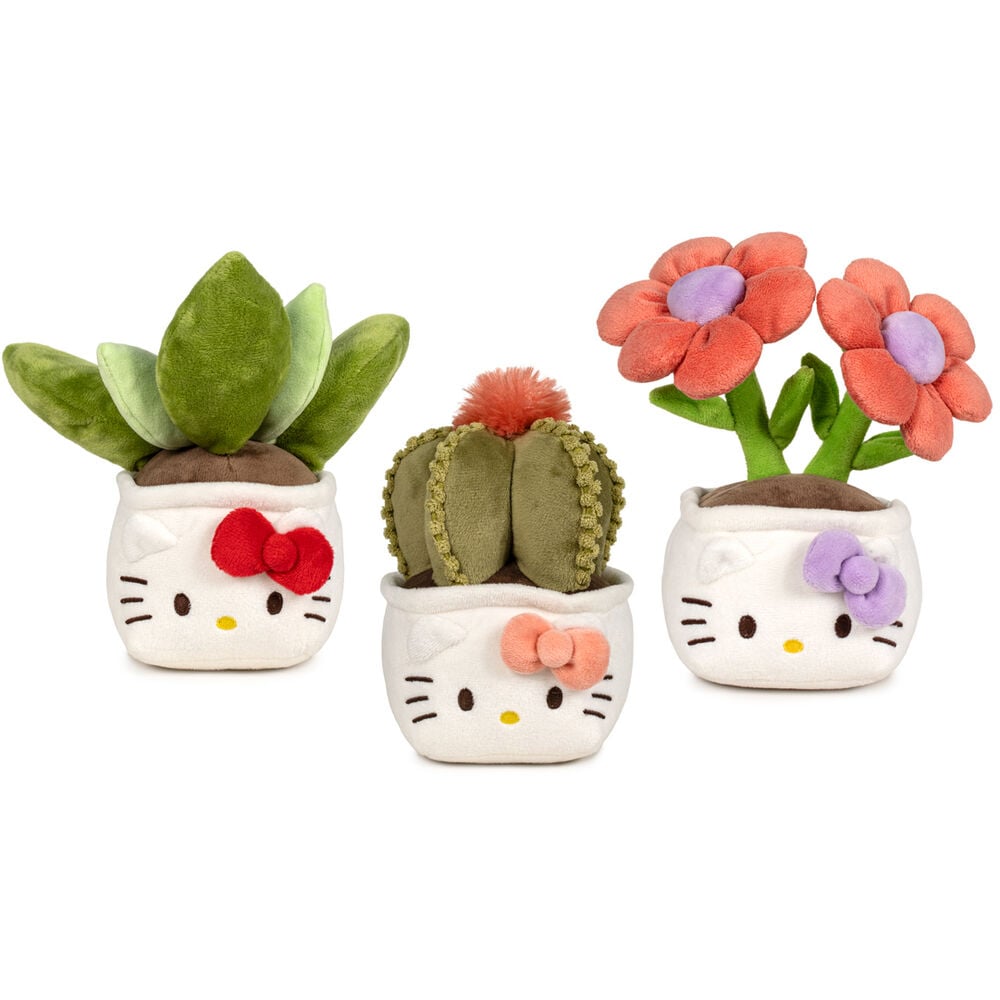 peluche botanical love hello kitty 25cm surtido