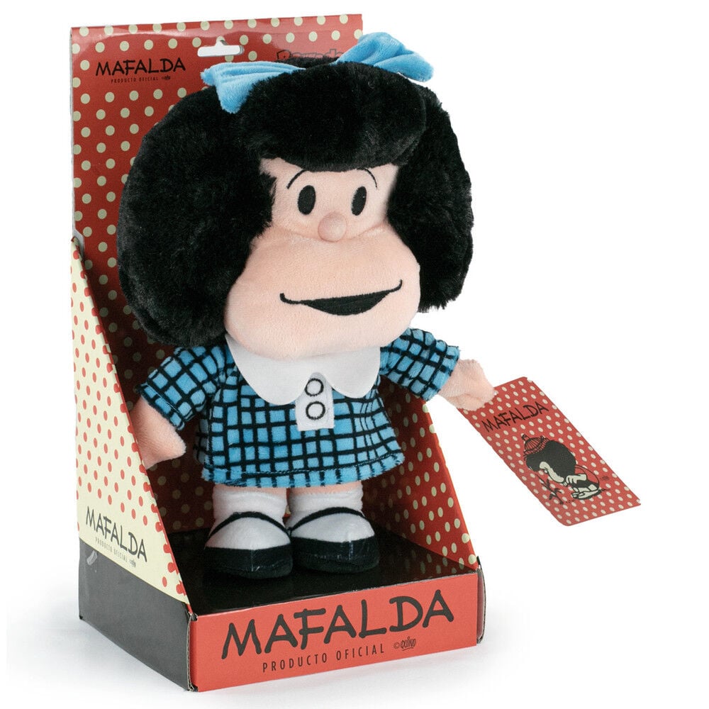 peluche blue dress mafalda 28cm