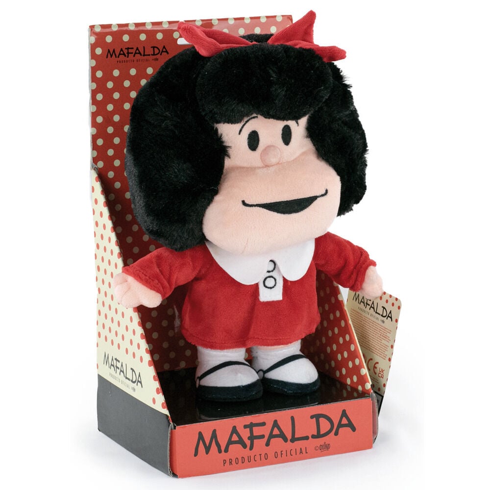 peluche red dress mafalda 27cm