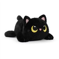 peluche black cat mushy friends 28cm