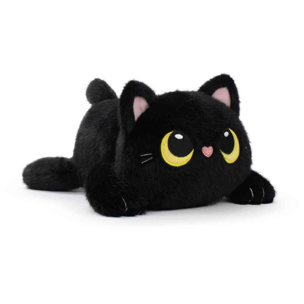 peluche black cat mushy friends 28cm