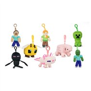 llavero peluche minecraft 12cm surtido