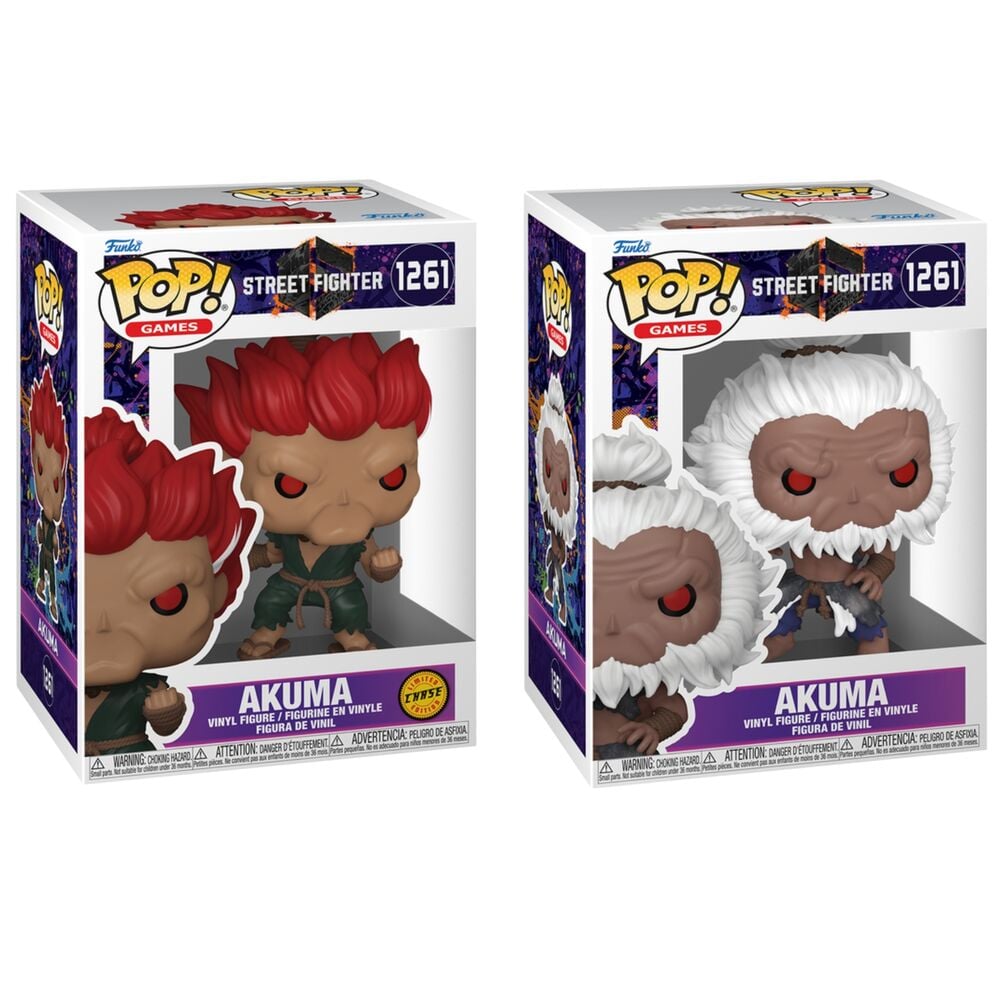 figura pop street fighter akuma 5 + 1 chase