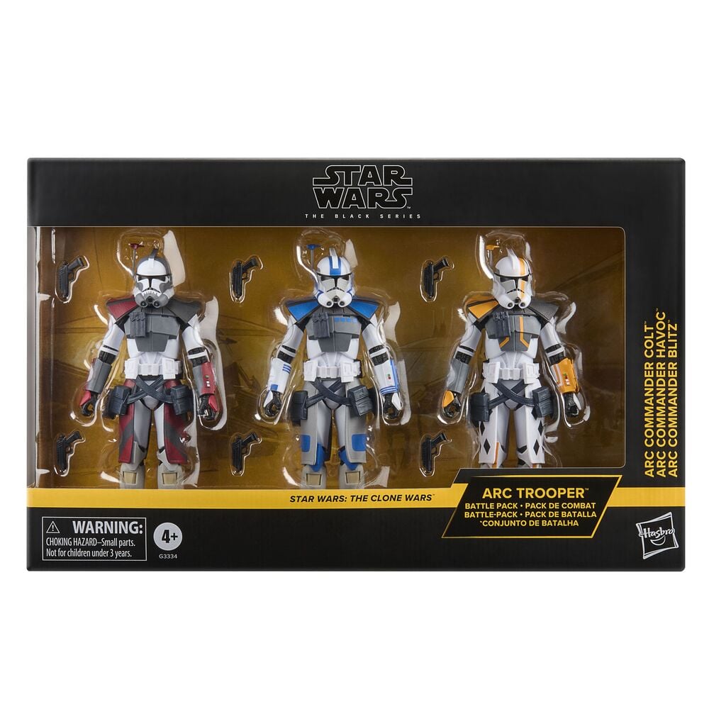 set 3 figuras star wars the clone wars star wars the black series 15cm