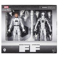 set 2 figuras mister fantastic & spiderman los cuatro fantasticos marvel legends series 15cm
