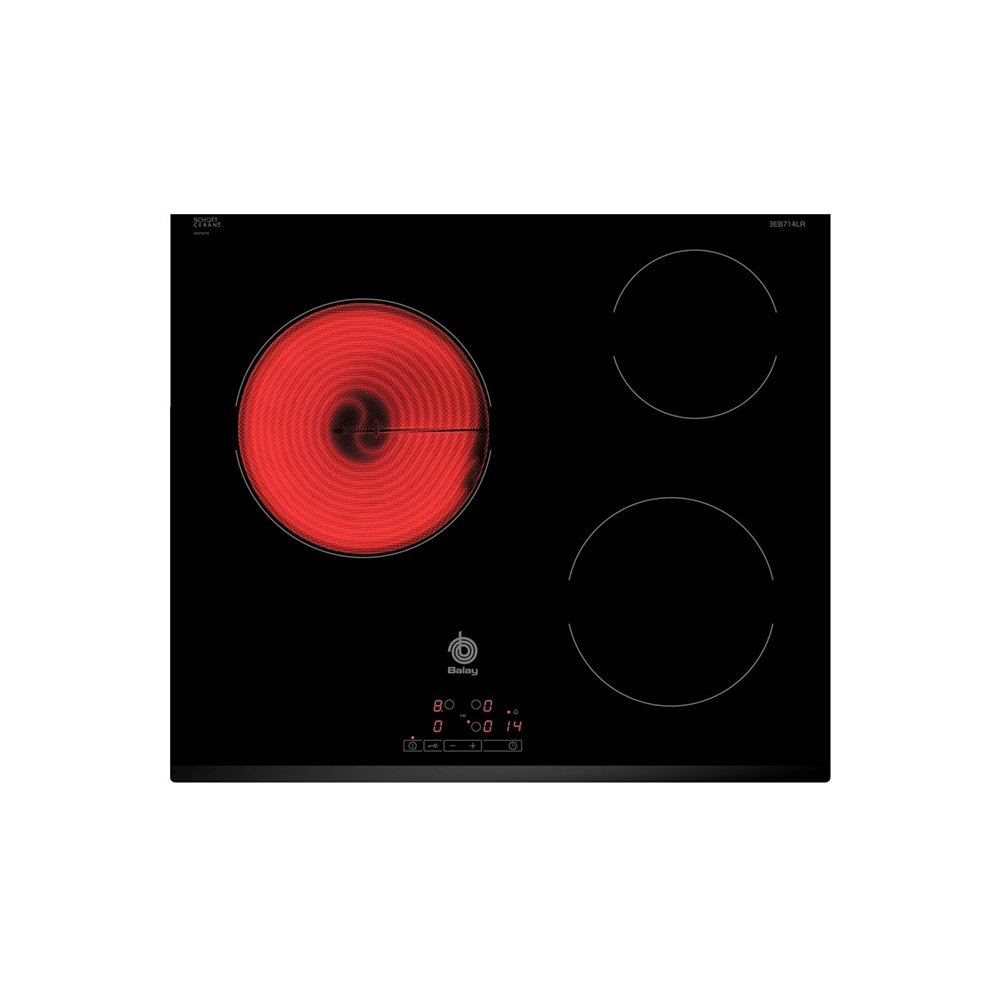 vitroceramica balay 3eb714lr 3 zonas  60cm tactil bisel delantero