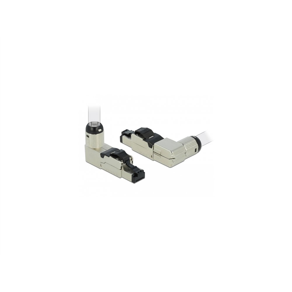 delock conector 1 x rj-45 cat6a s/utp (stp) gris