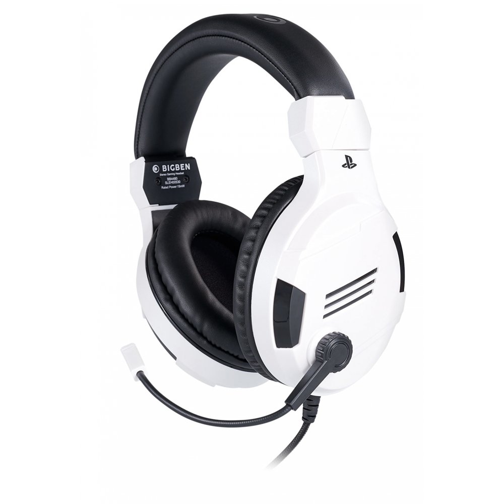 big ben ps4ofheadsetv3white auricular y casco auriculares alámbrico diadema juego negro, blanco