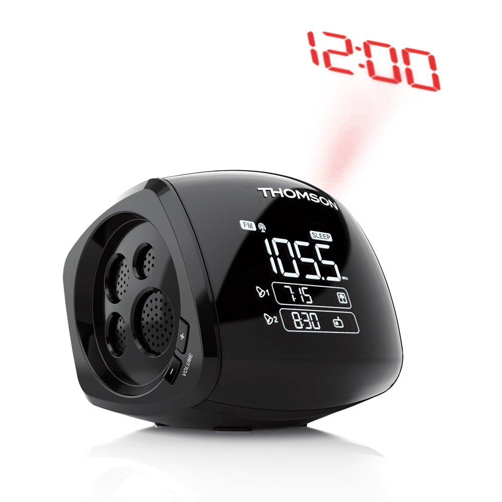 thomson cp280 radio reloj digital negro
