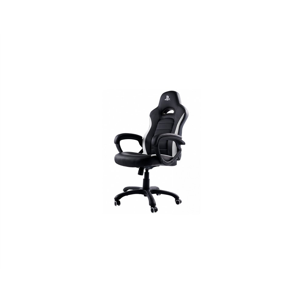 nacon ch-350ess silla para videojuegos universal asiento acolchado negro, blanco