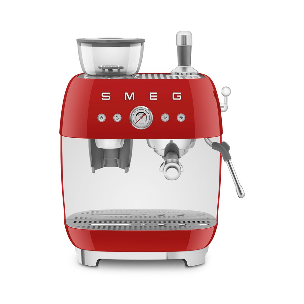 smeg egf03rdeu cafetera eléctrica manual máquina espresso 2,4 l