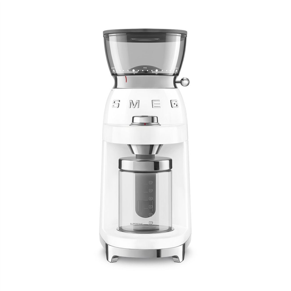 smeg cgf03wheu molinillo de café 150 w blanco