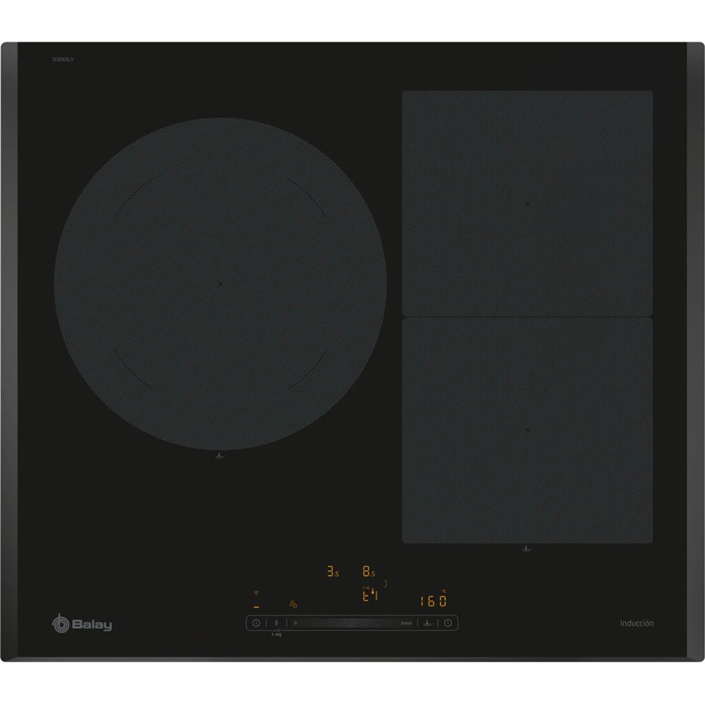 balay 3eb968lh hobs negro integrado 60 cm con placa de inducción 3 zona(s)