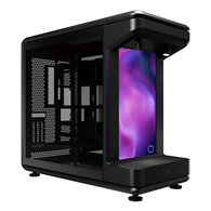 cooler master masterframe 360 stage lcd full tower negro, transparente