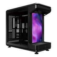 cooler master masterframe 360 stage lcd full tower negro, transparente