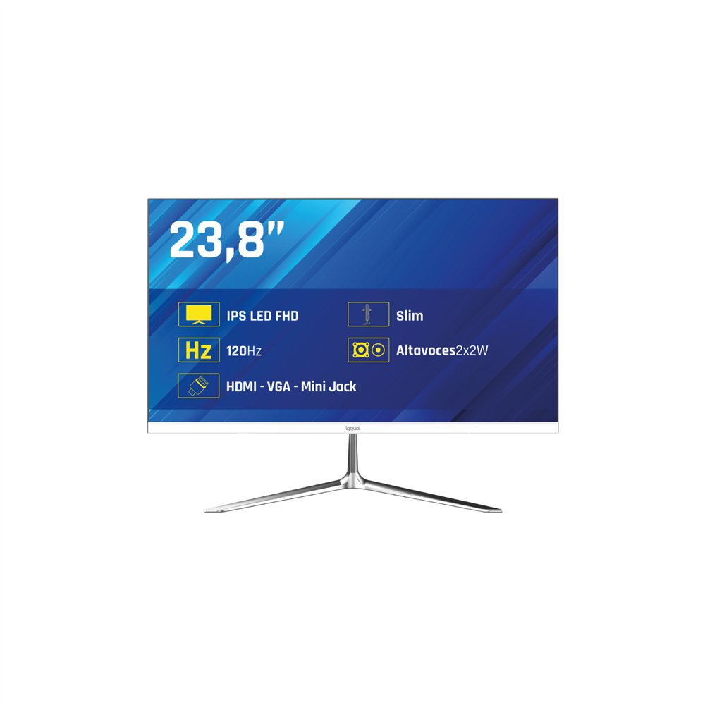 iggual monitor 24" ips 1ms fhd 120hz mm blanco