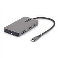 startech.com adaptador multipuertos usb-c - mini dock tipo c para portátiles dell, hp y lenovo - hdmi 4k 60hz - pd 140w - hub us