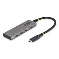 startech.com hub usb-c de 4 puertos - ladrón tipo c de 4 puertos - pd de carga de 100w - 10gbps - 4x puertos tipo c - aluminio r