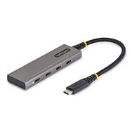 startech.com hub usb-c de 4 puertos - ladrón tipo c de 4 puertos - pd de carga de 100w - 10gbps - 4x puertos tipo c - aluminio r