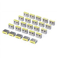 startech.com tapones de bloqueo usb-a de repuesto con pestillo - paquete de 25 - para usb-a-port-blocker - tapones antipolvo a p