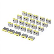 startech.com tapones de bloqueo usb-a de repuesto con pestillo - paquete de 25 - para usb-a-port-blocker - tapones antipolvo a p