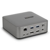 startech.com docking station universal thunderbolt 5 - 4k 144hz/8k 60hz - 120gbps de pico de ancho de banda - carga pd 140w para
