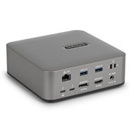 startech.com docking station universal thunderbolt 5 - 4k 144hz/8k 60hz - 120gbps de pico de ancho de banda - carga pd 140w para