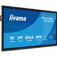 iiyama te7515a-b2ag pantalla de señalización diseño de quiosco 190,5 cm (75") wifi 550 cd / m² 4k ultra hd negro pantalla táctil