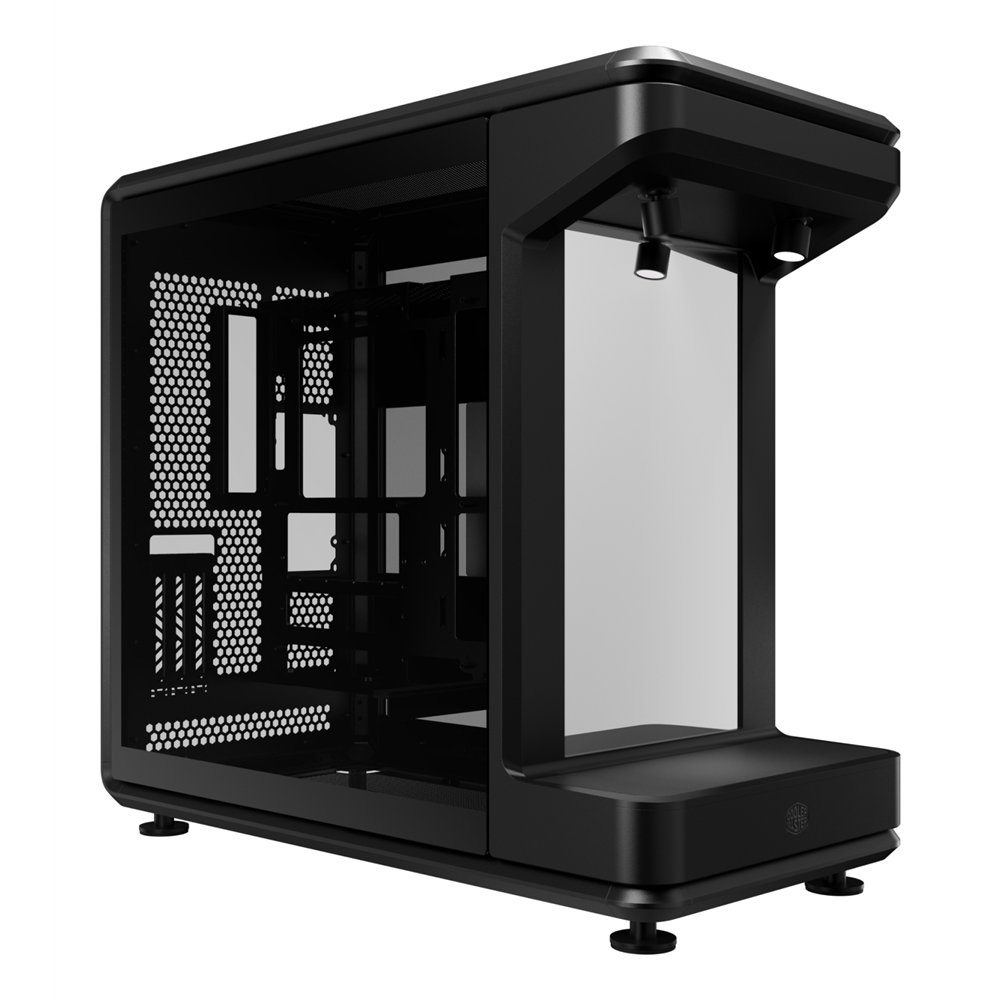 cooler master masterframe 360 stage mirror full tower negro, transparente