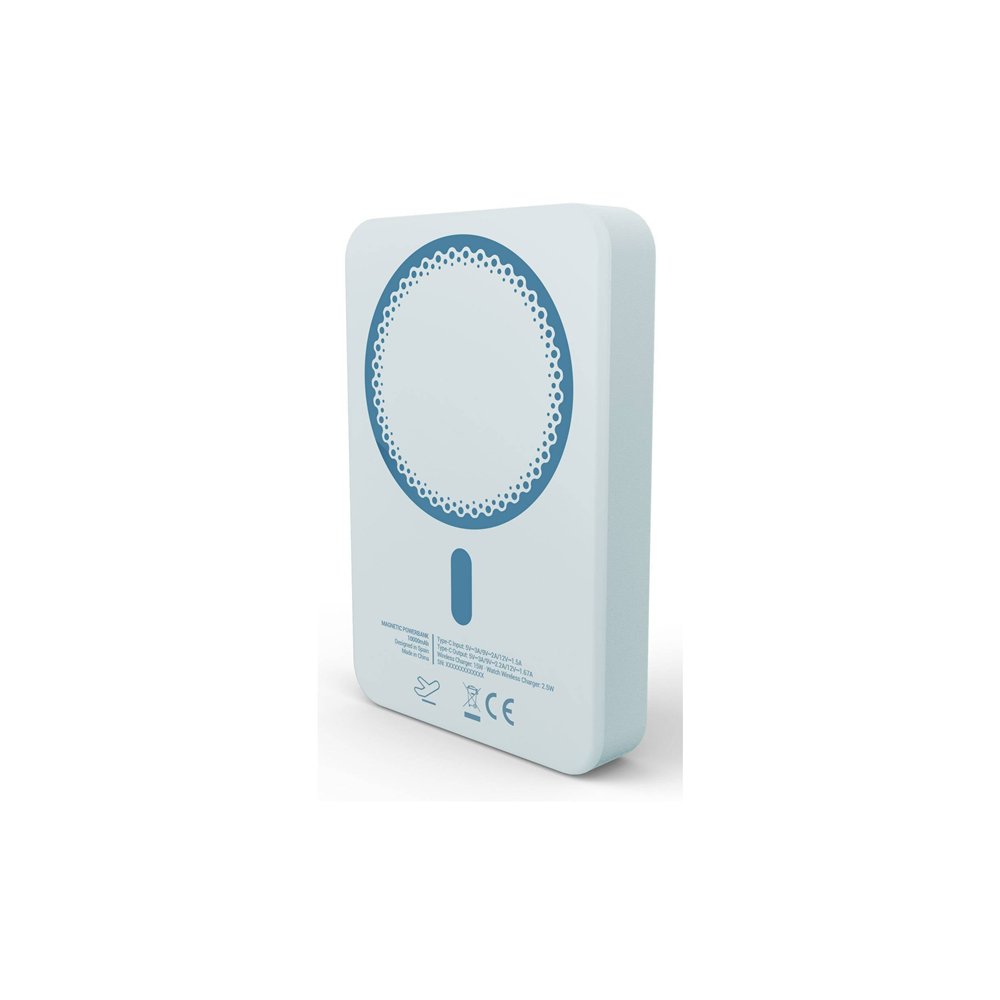 energy sistem magnetic powerbank 10000 mah cargador inalámbrico grafito