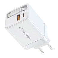 energy sistem retractable charger universal blanco corriente alterna interior