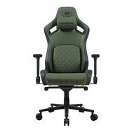 cougar defensor s army green f silla para videojuegos universal asiento acolchado verde