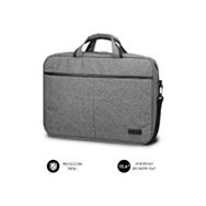 maletín subblim elite 15.6" poliéster gris (3elb010)