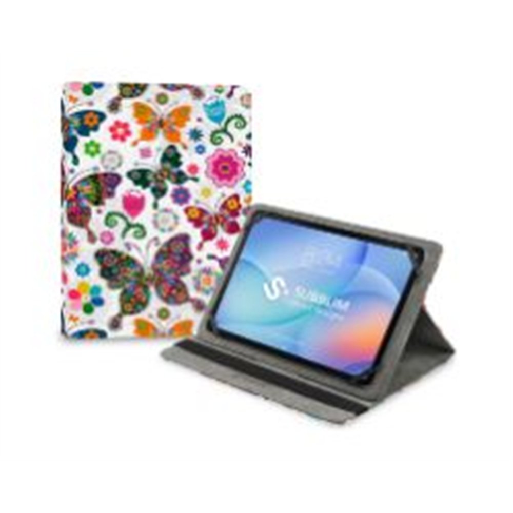 funda subblim mariposas tablet 9.6"-11" (subcut-4tc017)