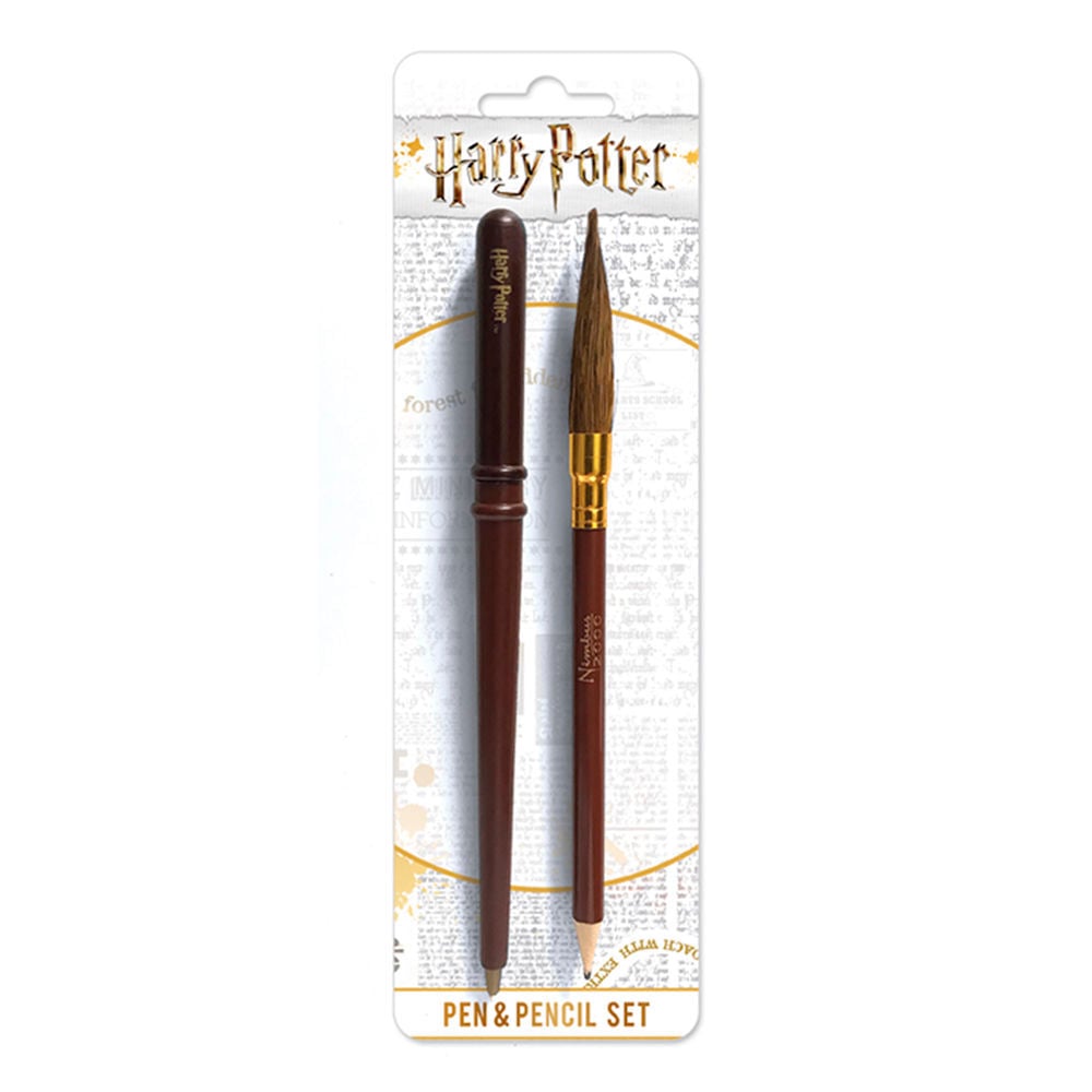 set boligrafo y lapicero de varita harry potter