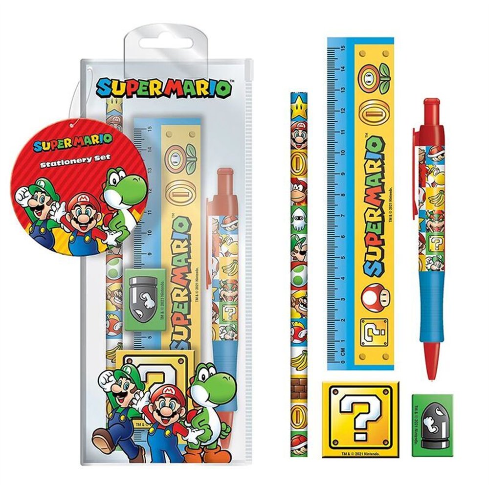 set papeleria super mario bros