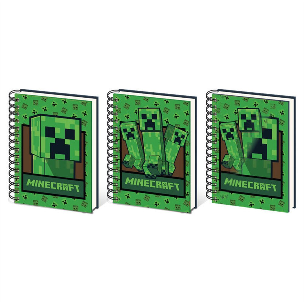 cuaderno a5 3d minecraft surtido
