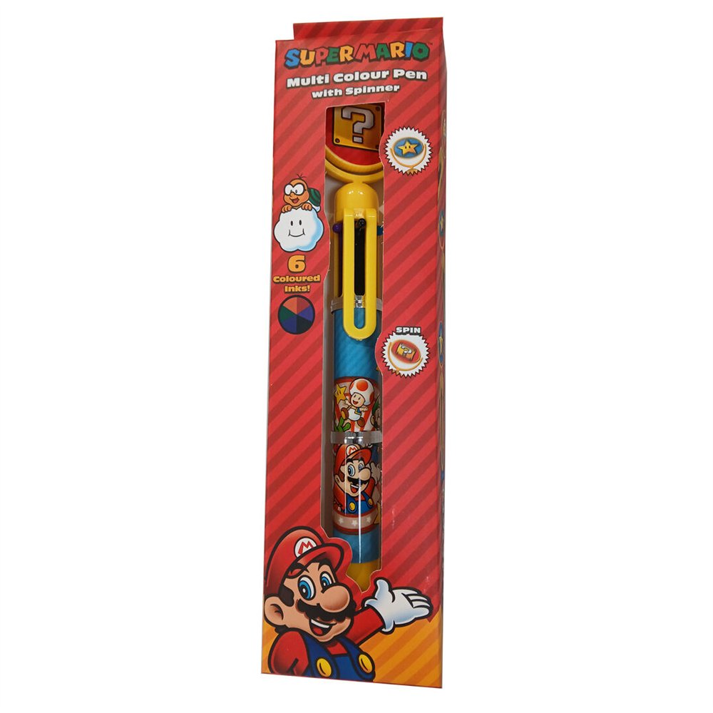 boligrafo multicolor super mario bros nintendo