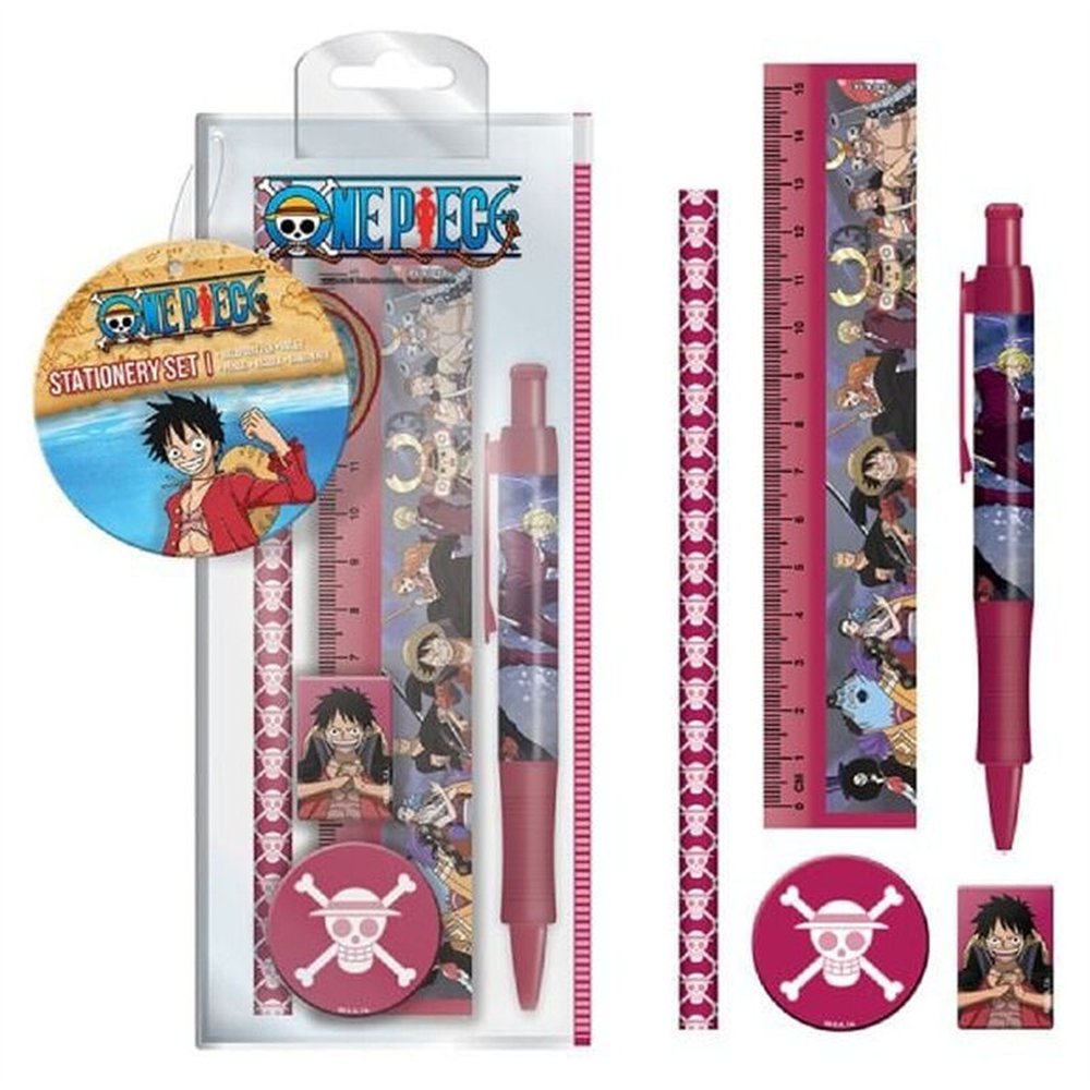 set papeleria one piece