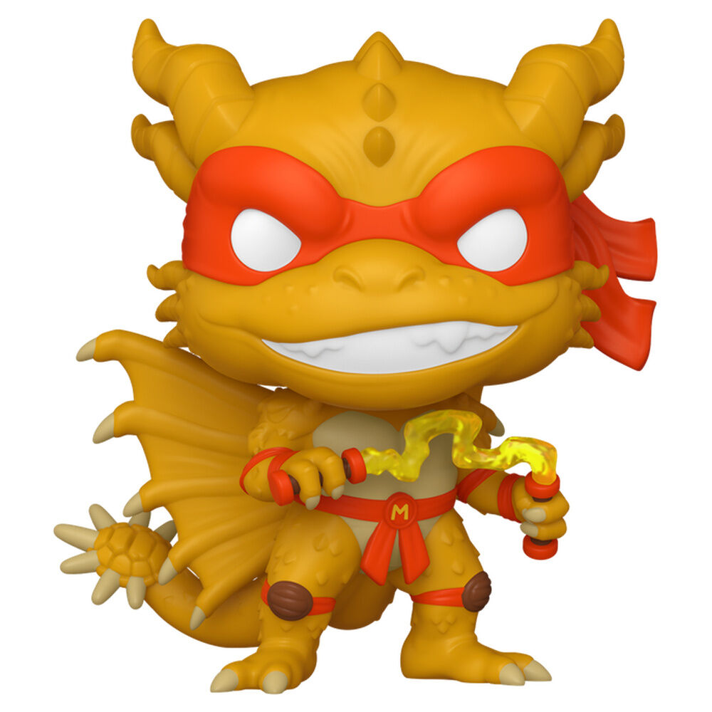 figura pop teenage mutant ninja turtles x godzilla- michelangelo x ghidorah