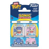 blister 2 figuras bitty pop sonic the hedgehog sonic & amy rose